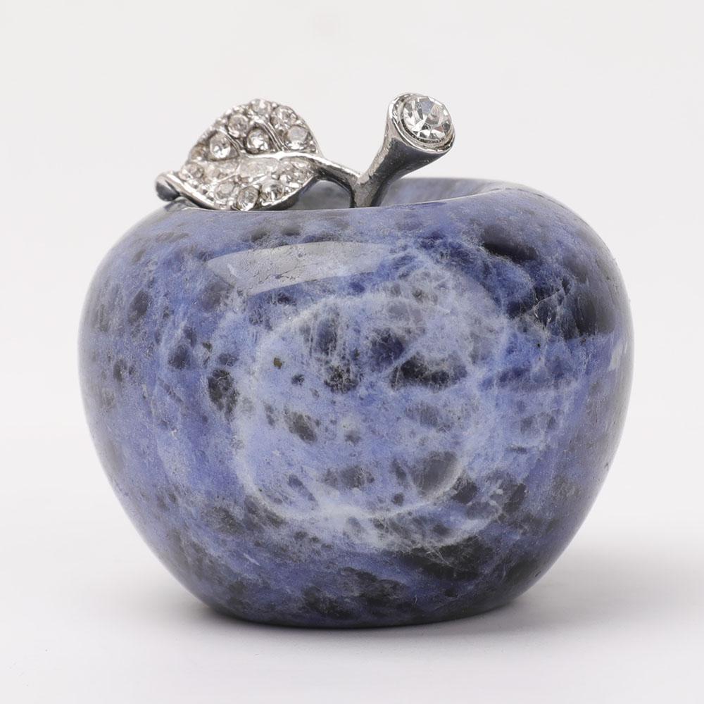 2" Crystal Apple Carvings Wholesale Crystals USA