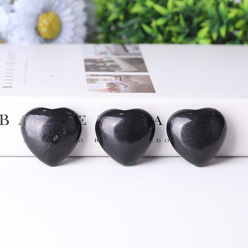 1.5" Schungite Heart Carvings