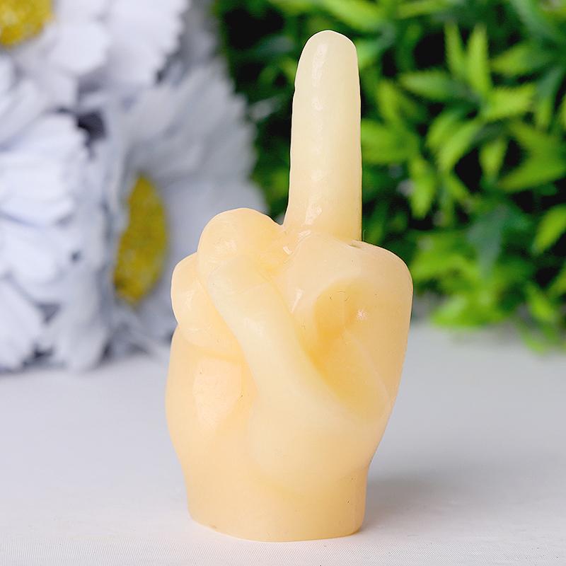 3" Yellow Jade Hand Crystal Carvings Wholesale Crystals USA