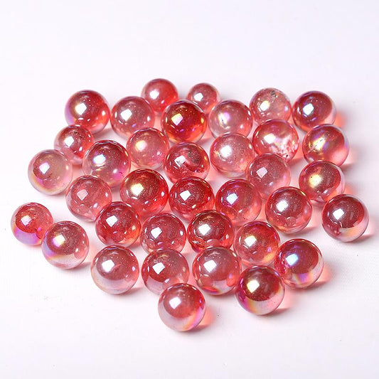 0.5-0.7'' High Quality Red Aura Crystal Spheres Crystal Balls for Healing Wholesale Crystals USA