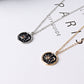 Sun Moon with Citrine Decor Crystal Necklace Wholesale Crystals USA