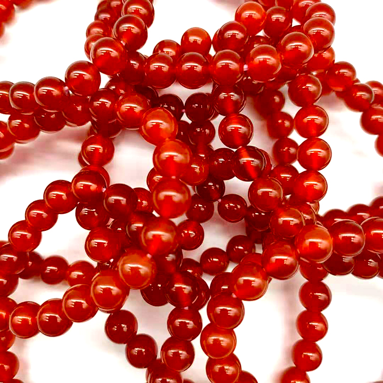 Carnelian Stretchy Gemstone Bracelet 8mm Wholesale Crystals USA