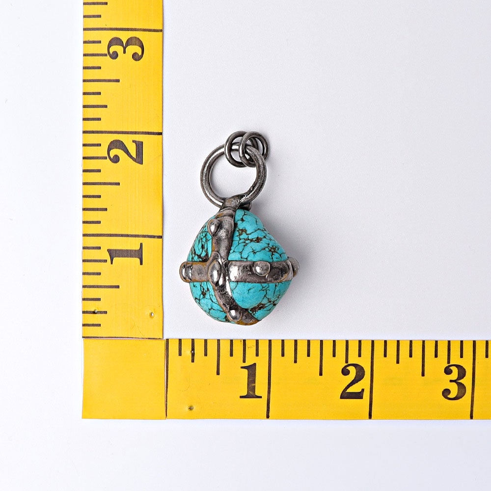 1.8" Turquoise Pendant for DIY Wholesale Crystals USA