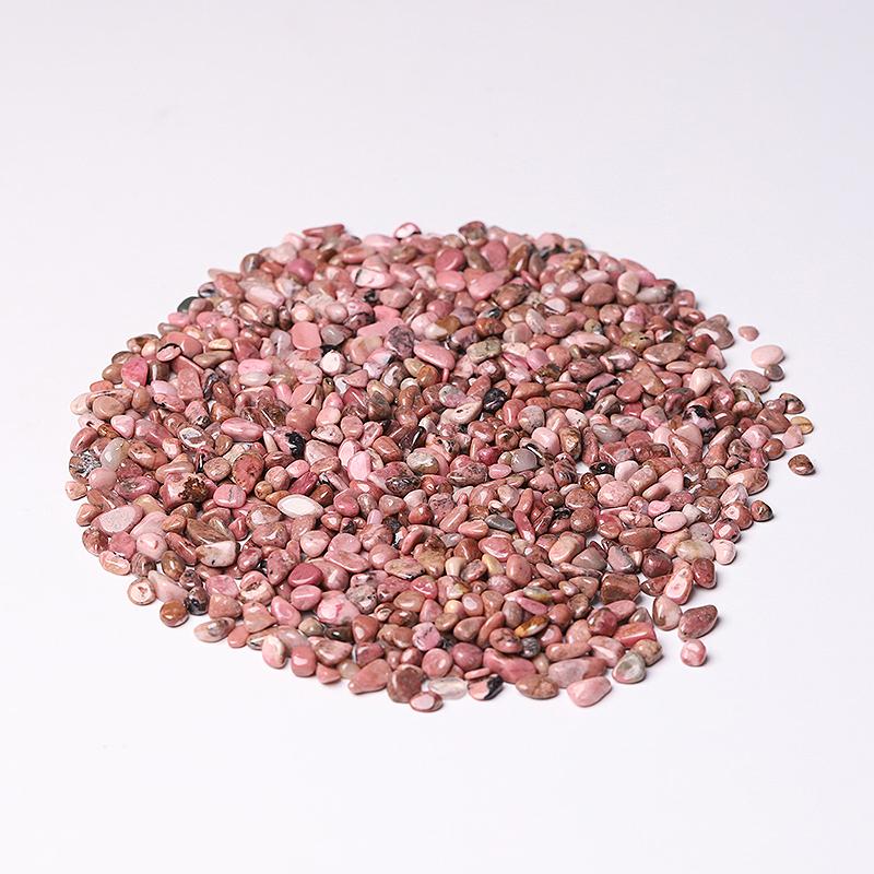 0.1kg Different Size Natural Rhodonite Chips Crystal Chips for Decoration Wholesale Crystals USA