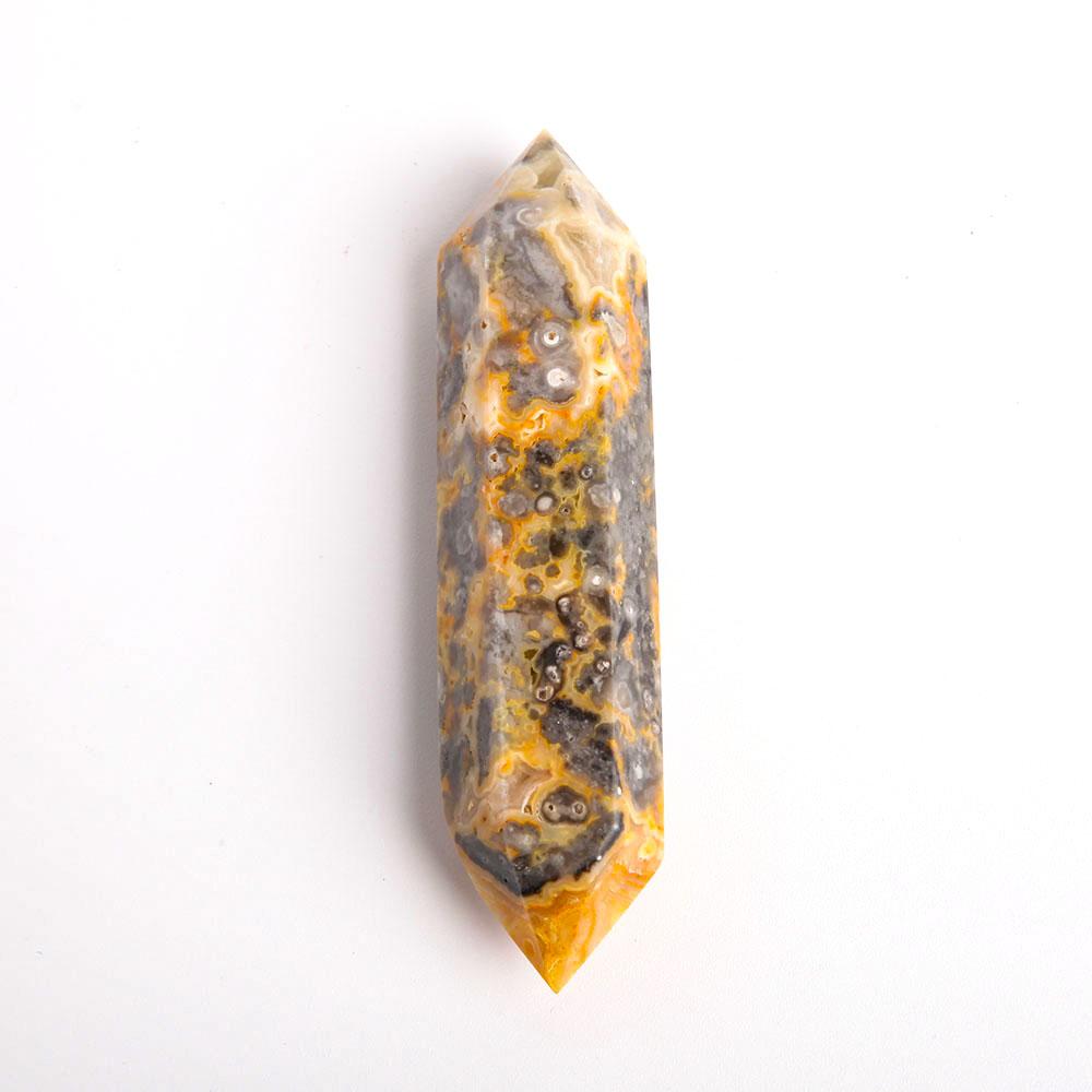 Set of 3 Crazy Agate DT Crystal Point Wholesale Crystals USA