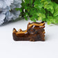2" Tiger's Eye Dragon Head Crystal Carvings Wholesale Crystals USA