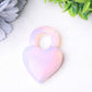 2.6" Heart Crystal Carvings Wholesale Crystals USA