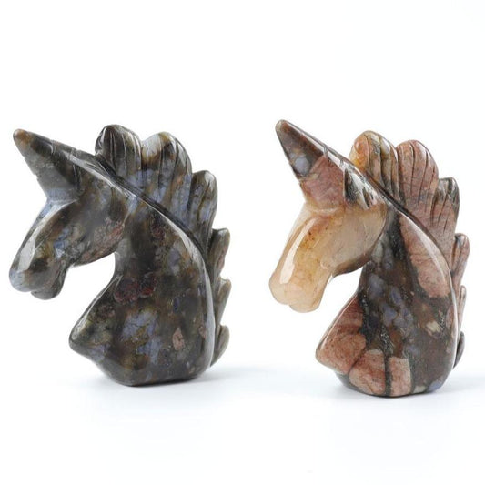 2" Que Sera Crystal Carving Unicorn Wholesale Crystals USA
