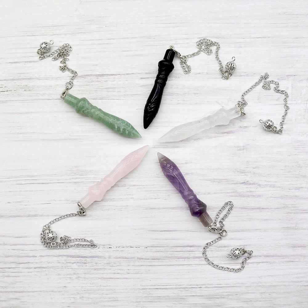 Amethyst Crystal Carving Pendulum Wholesale Crystals USA