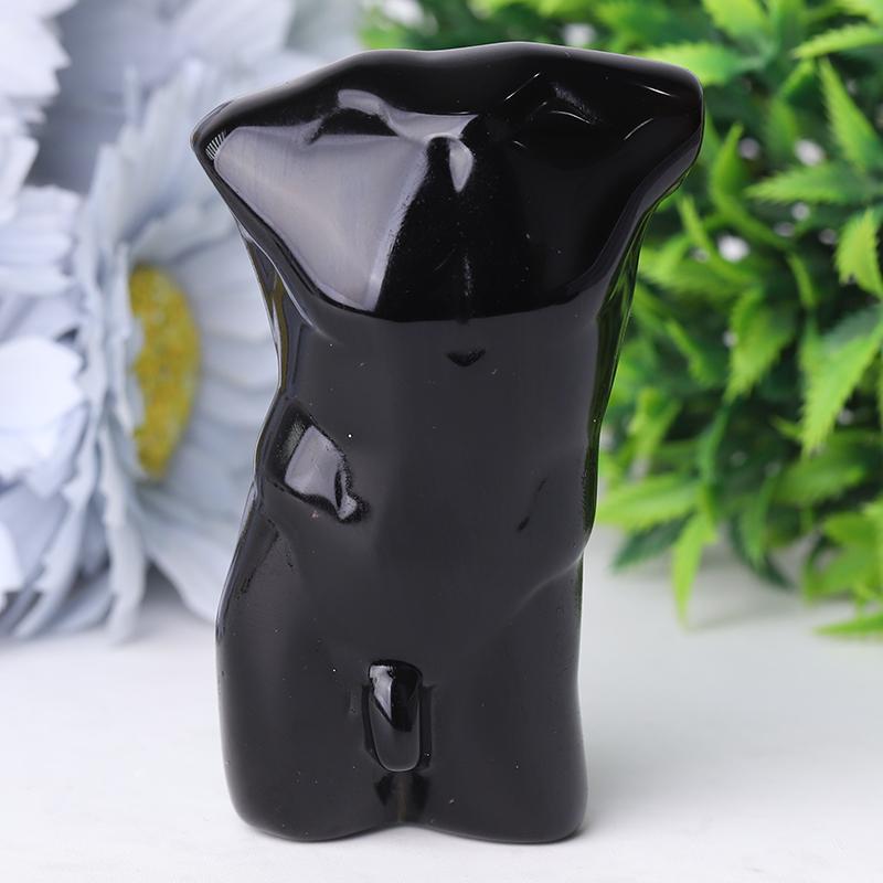 2.0-3.0" Black Obsidian Model Crystal Carvings Wholesale Crystals USA