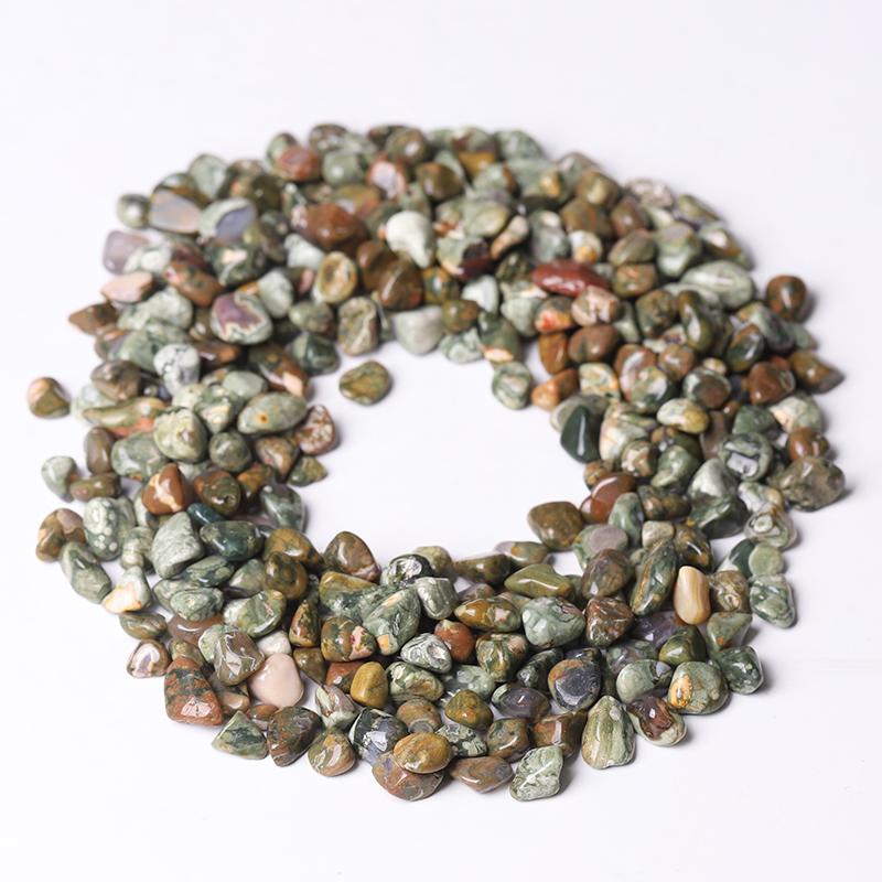 0.1kg Hot Sale 5-7mm Natural Rainforest Jasper Chips for Healing Wholesale Crystals USA