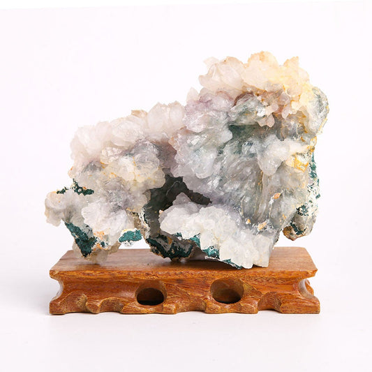 Unique Amethyst Fan Druzy Cluster Specimen Free Form