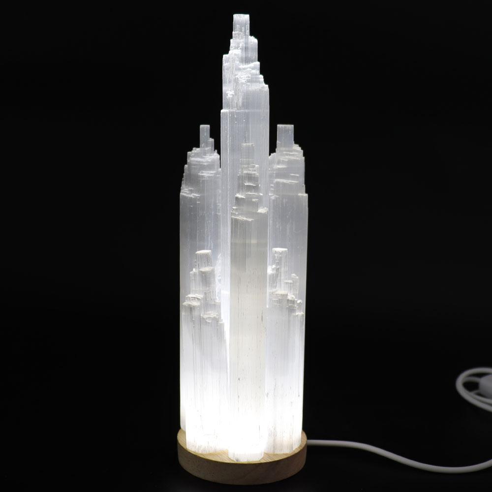 7.5" Selenite Tower Skyscraper  Wholesale Crystals USA