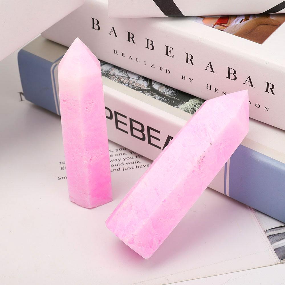 Set of 2 Pink Aragonite Points Wholesale Crystals USA