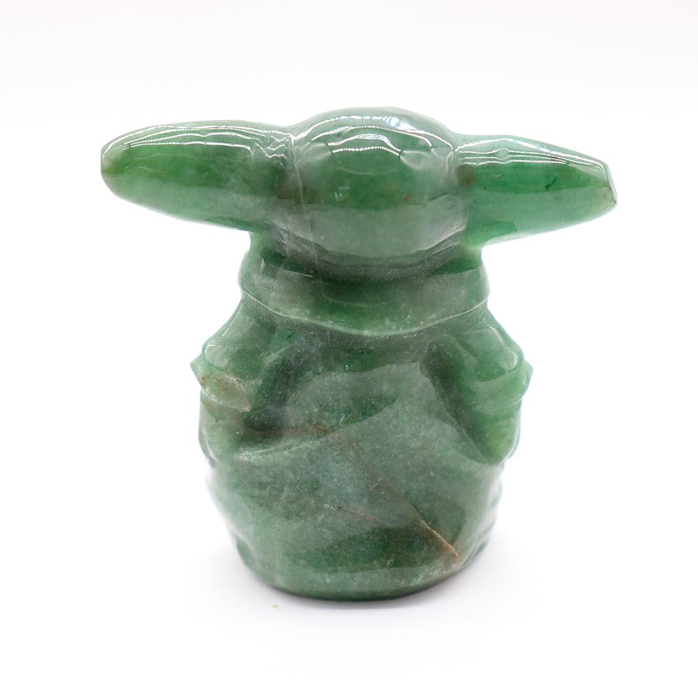 Master Yoda Aventurine Crystal Carvings Wholesale Crystals USA