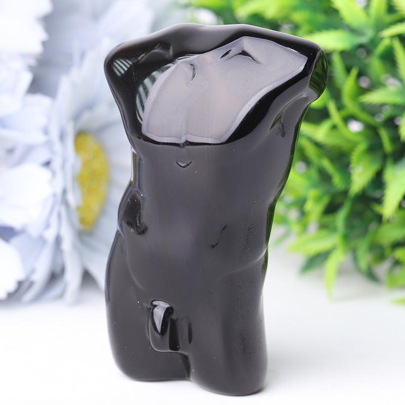 2.0-3.0" Black Obsidian Model Crystal Carvings Wholesale Crystals USA
