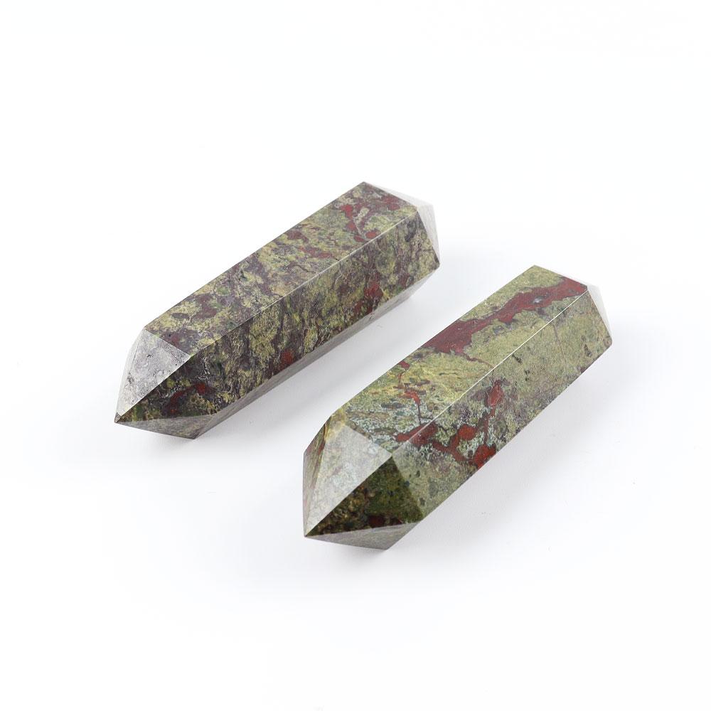Set of 5 Dragon Blood Stone Double Terminated Points Wholesale Crystals USA