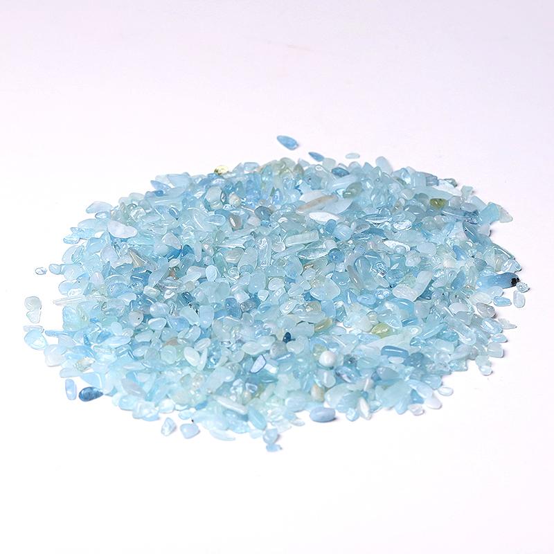 0.1kg 7-9mm Wholesale High Quality Aquamarine Chips Wholesale Crystals USA