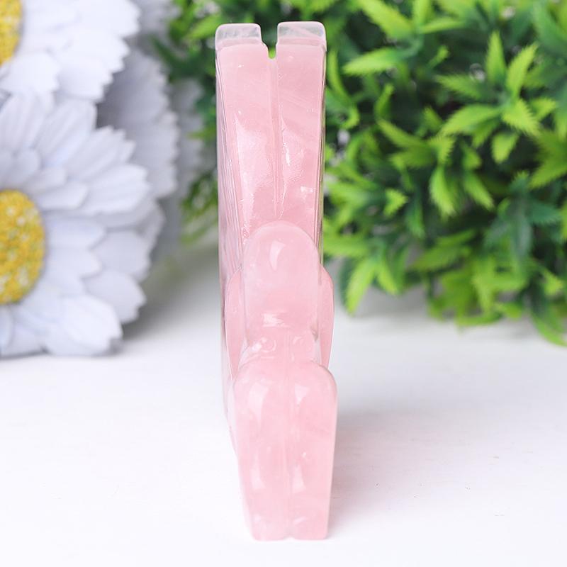 3.3" Rose Quartz Fairy Crystal Carvings Wholesale Crystals USA