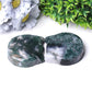 3.5" Moss Agate Cat Head Bowl Crystal Carvings Wholesale Crystals USA