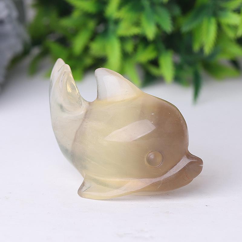 2.5" Fluorite Dolphin Crystal Carvings Wholesale Crystals USA