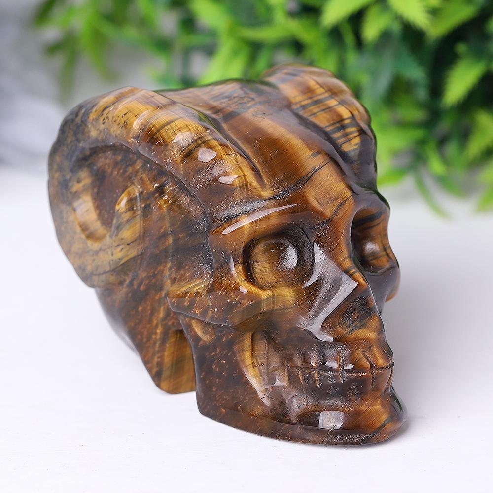 Tiger Eye Crystal Skull Carvings Wholesale Crystals USA