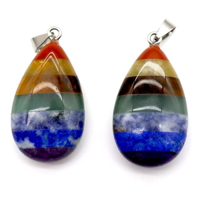 7 Chakra Crystal Stone Pendant Wholesale Crystals USA