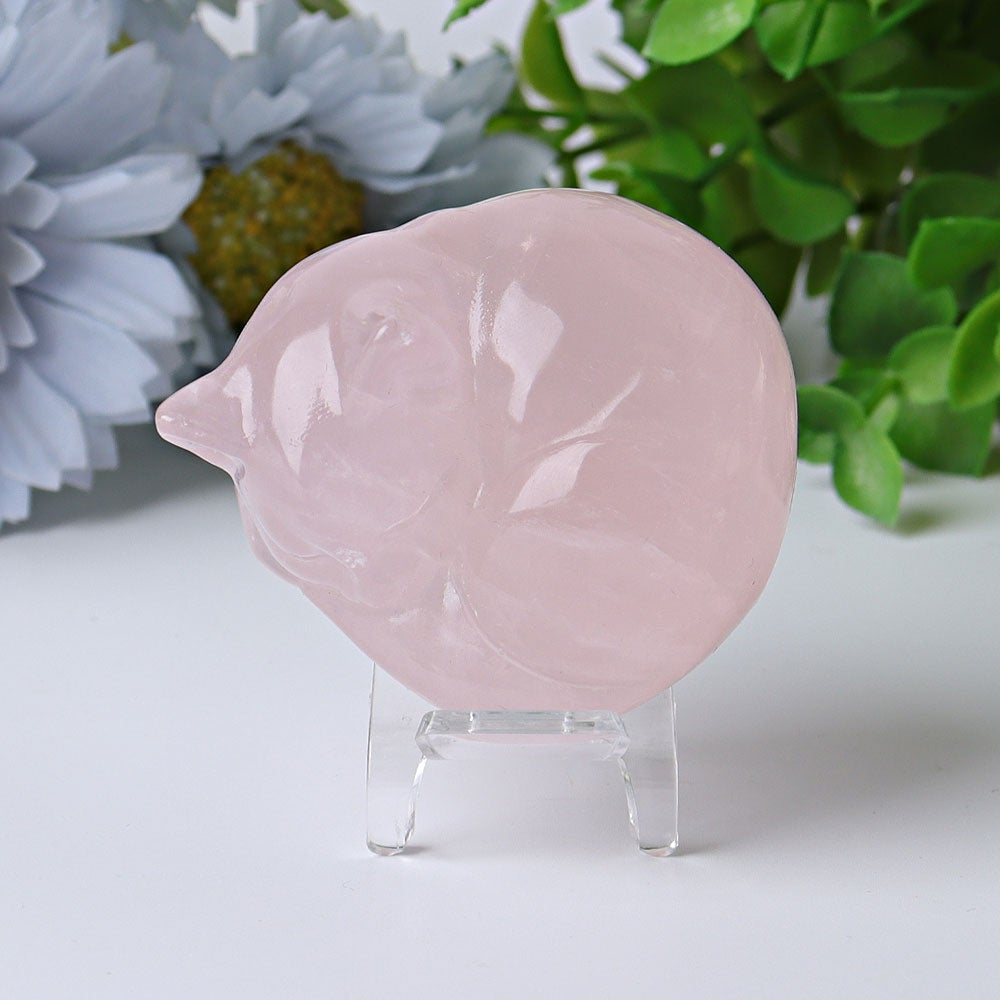 2.3" Sleeping Cat Crystal Carvings Wholesale Crystals USA