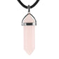 Natural Semi-Precious Gemstone Crystal Healing Hexagonal Point Chakra Pendant Wholesale Crystals USA