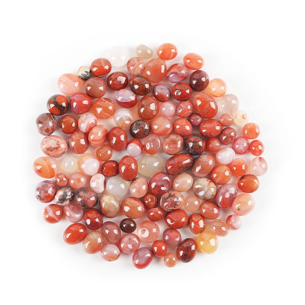 0.1kg Carnelian Tumbled Chips Stone Crushed Crystal Quartz Irregular Shaped Stones Wholesale Crystals USA