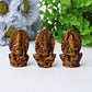 1.9" Tiger's Eye Ganesha Crystal Carving Wholesale Crystals USA
