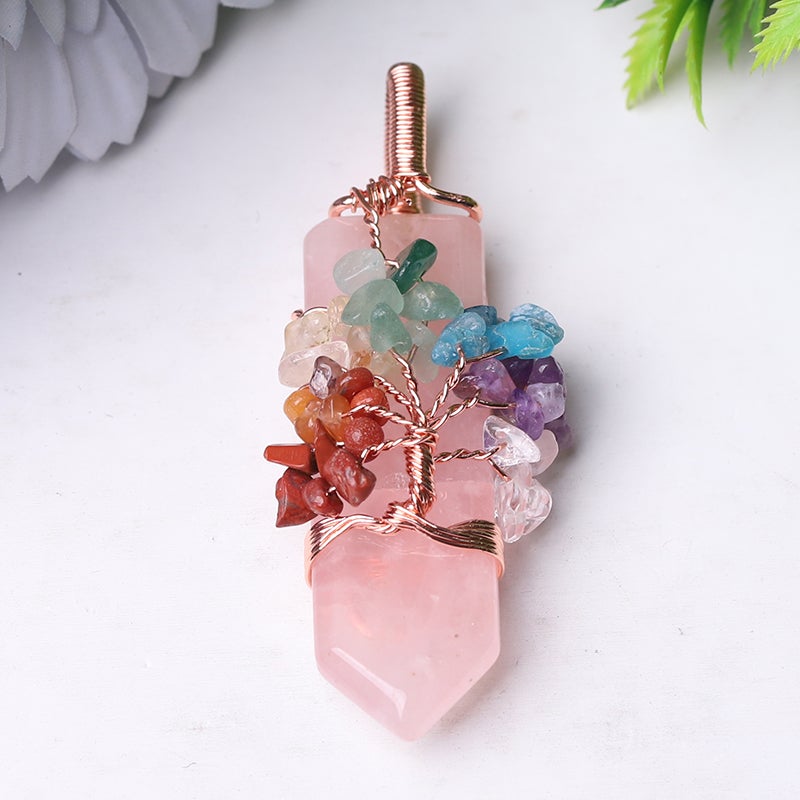 2.5" Tree of Life Crystal Pendant Wholesale Crystals USA