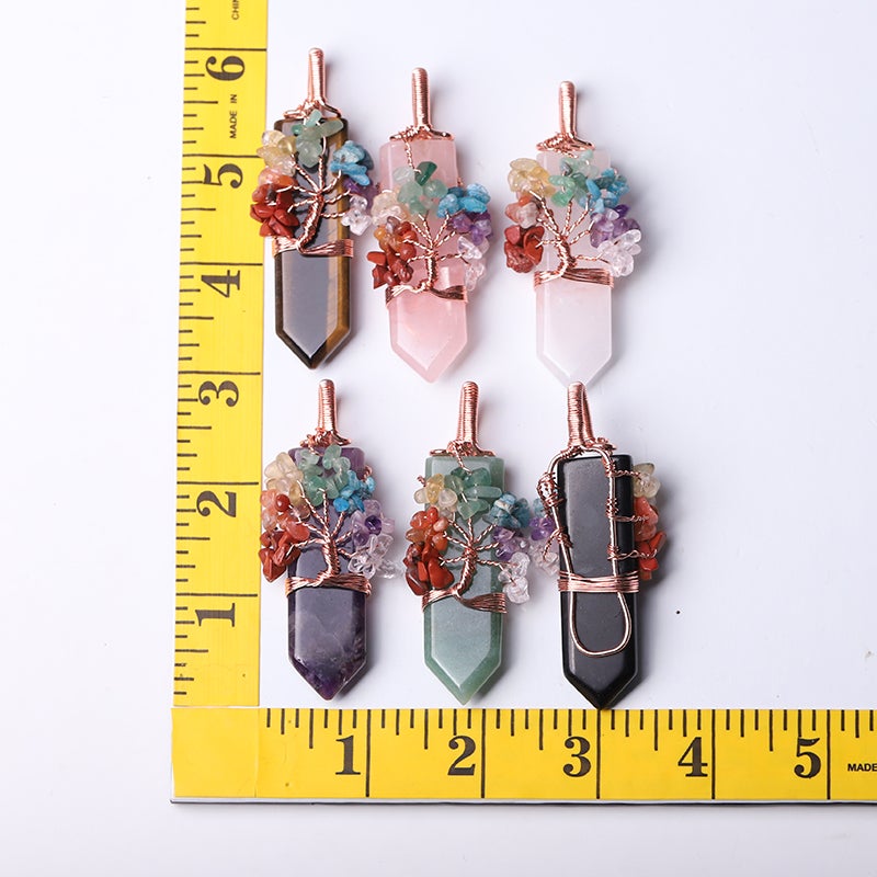 2.5" Tree of Life Crystal Pendant Wholesale Crystals USA