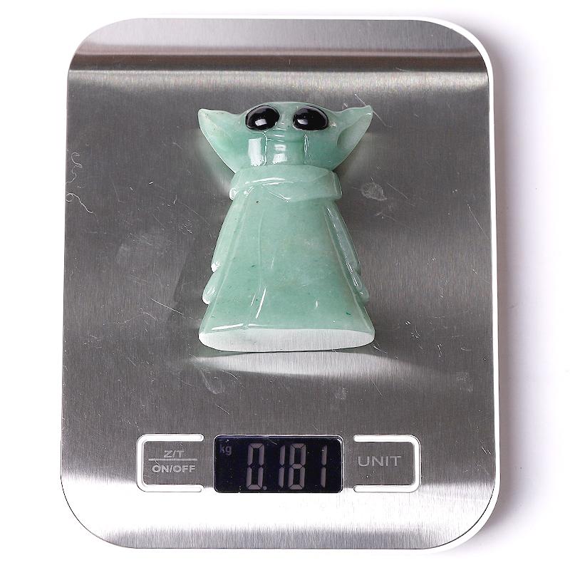 3" Green Aventurine Baby Yoda Master Crystal Carvings Wholesale Crystals USA