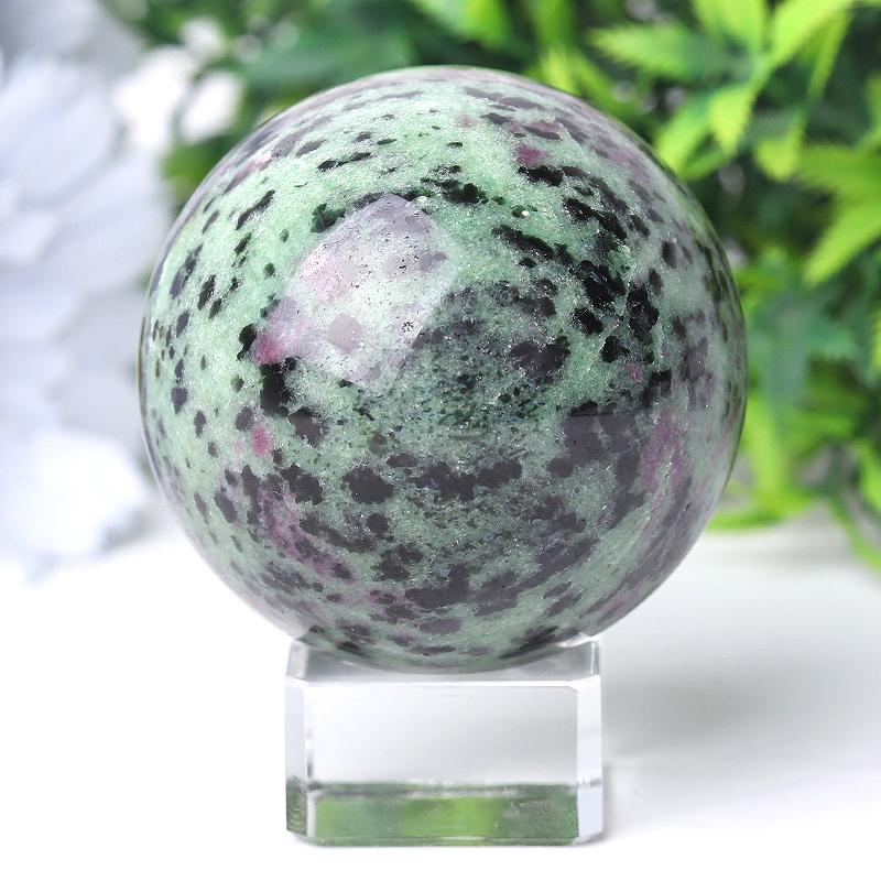 55mm Ruby in Zoisite Crystal Sphere Wholesale Crystals USA