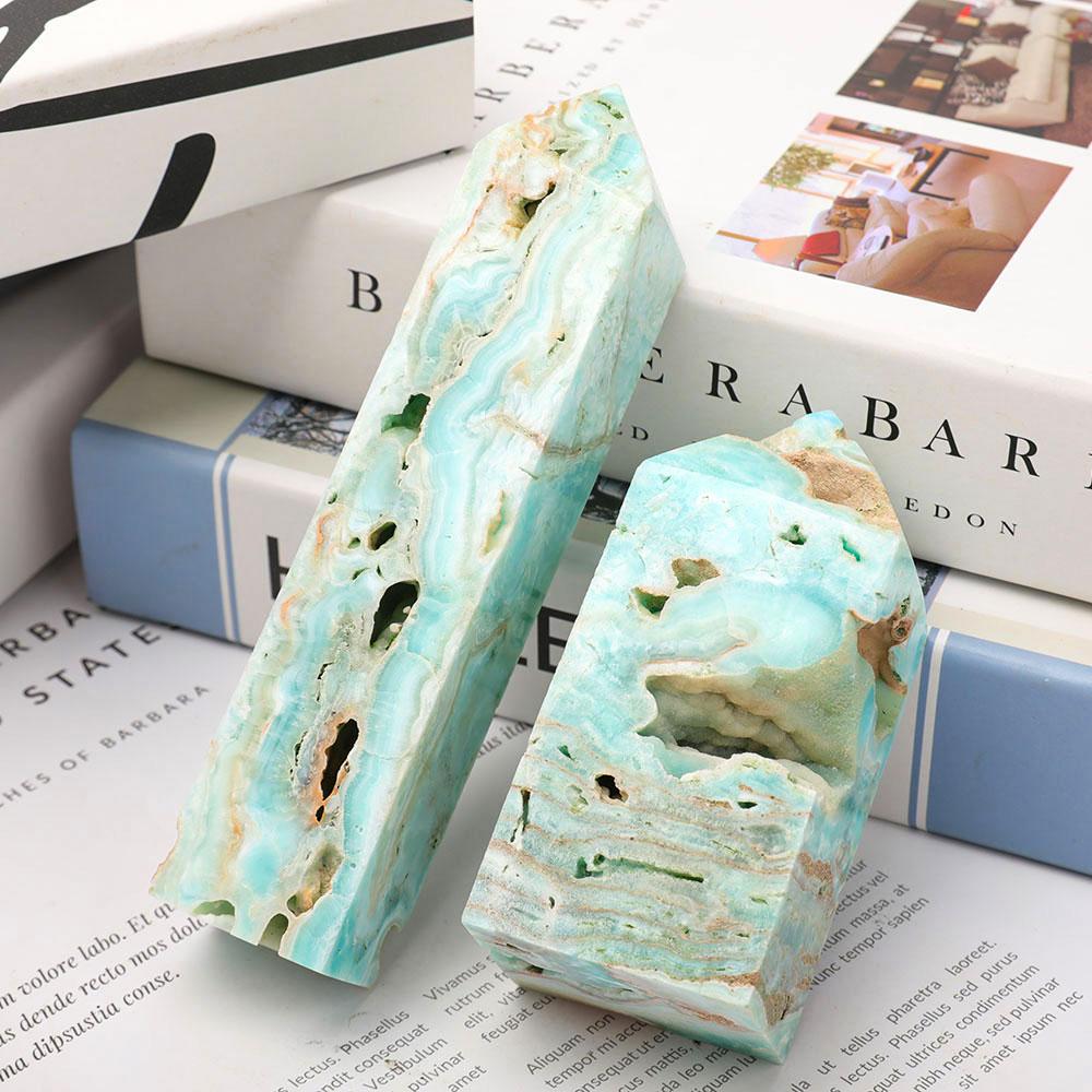 Set of 2 Hemimorphite Tower Wholesale Crystals USA