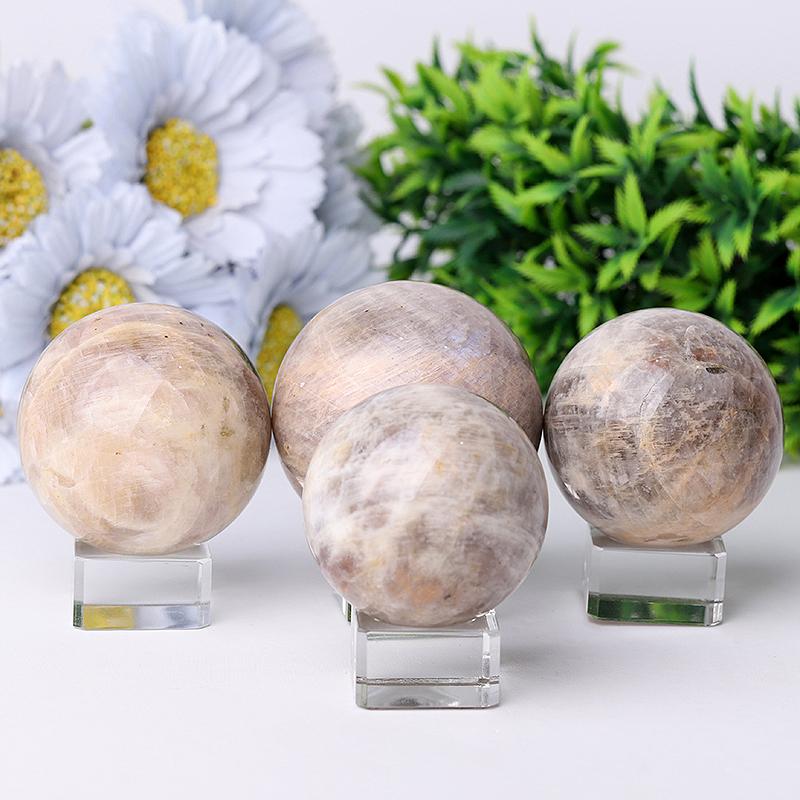2"-4" Moonstone Crystal Sphere Wholesale Crystals USA