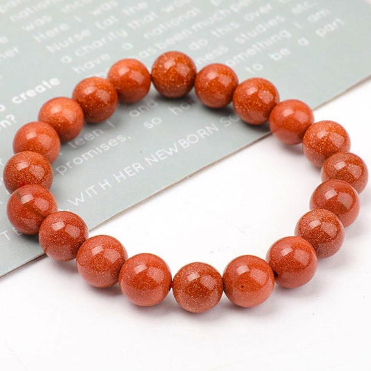 10mm Gold Sandstone Bracelet Wholesale Crystals USA