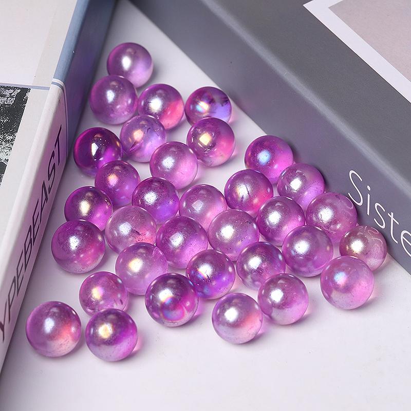 0.5-0.7'' High Quality Purple Aura Crystal Spheres Crystal Balls for Healing Wholesale Crystals USA