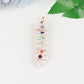 2" Chakra Wire Wrapped Pendant Wholesale Crystals USA