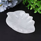 4.8" Selenite Leaf Shape Bowl Crystal Carving Wholesale Crystals USA