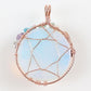 Tree of Life Copper Wire Wrapped Pendant Wholesale Crystals USA