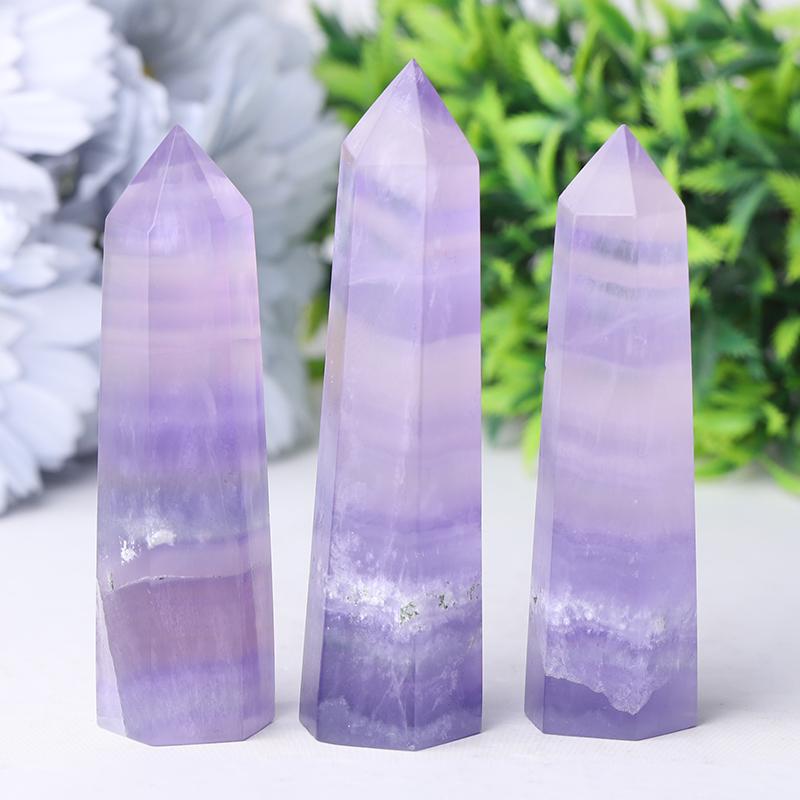 2.4"-4.5" Flourite Crystal tower Wholesale Crystals USA