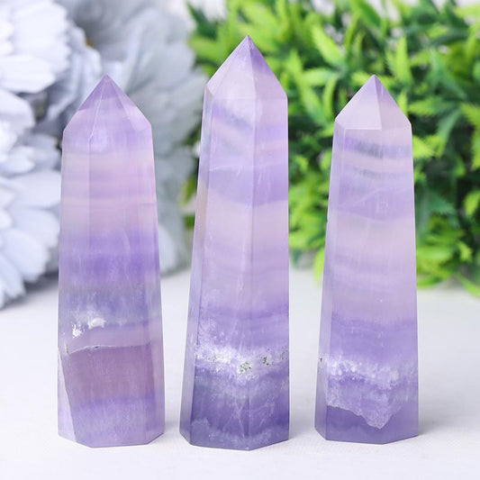 2.4"-4.5" Flourite Crystal tower Wholesale Crystals USA