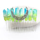Aura Crystal Witch Moon Crown Silver Wire Hair Accessories Comb Wholesale Crystals USA