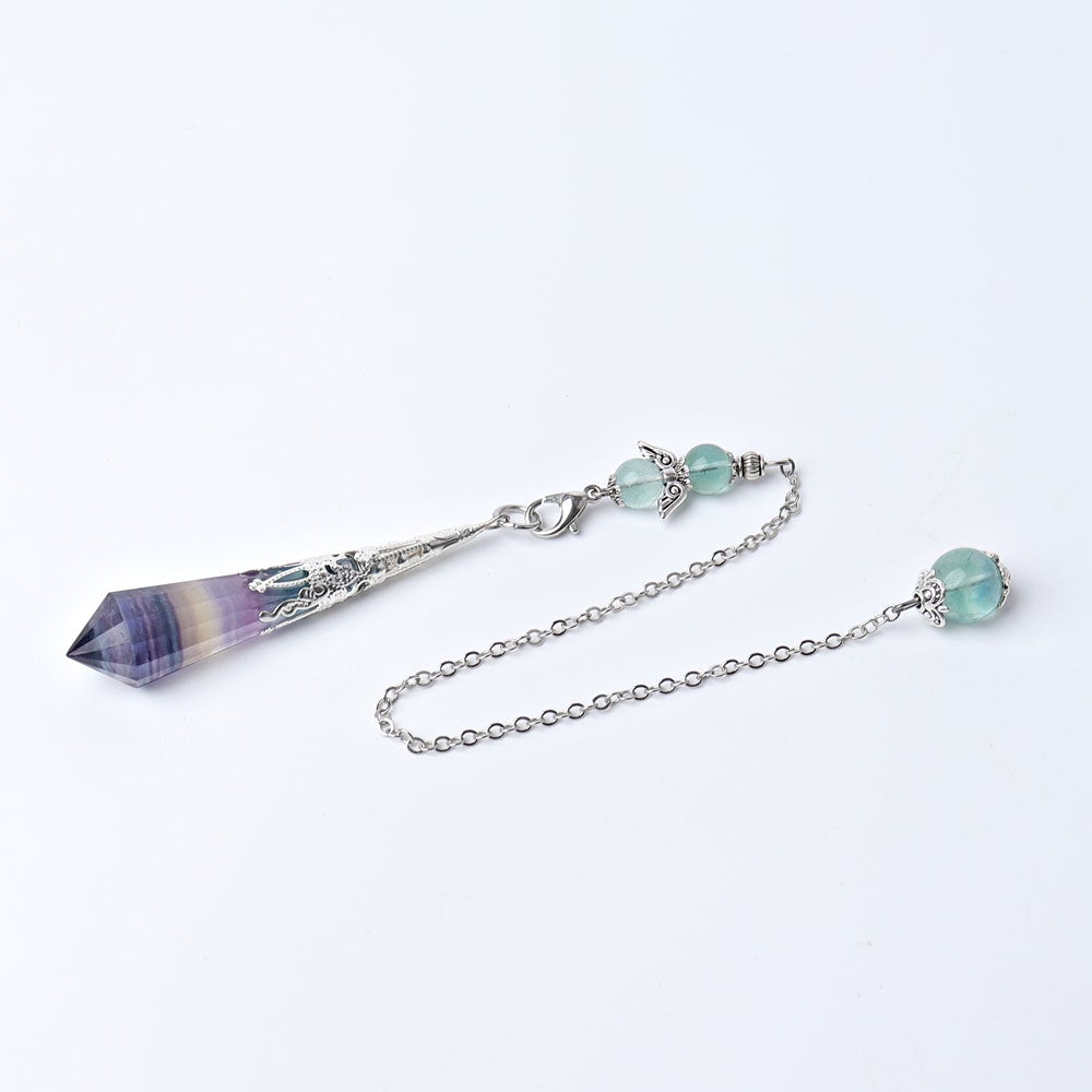 11.8" Long Chain Crystal Pendulum Wholesale Crystals USA