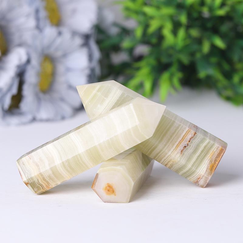 Wholesale Natural Crystal Point Green Afghan Jade Points Wholesale Crystals USA