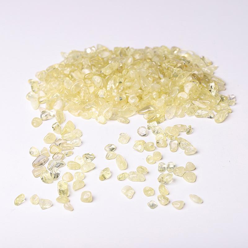 0.1kg Different Size Citrine Chips for Decoration Wholesale Crystals USA