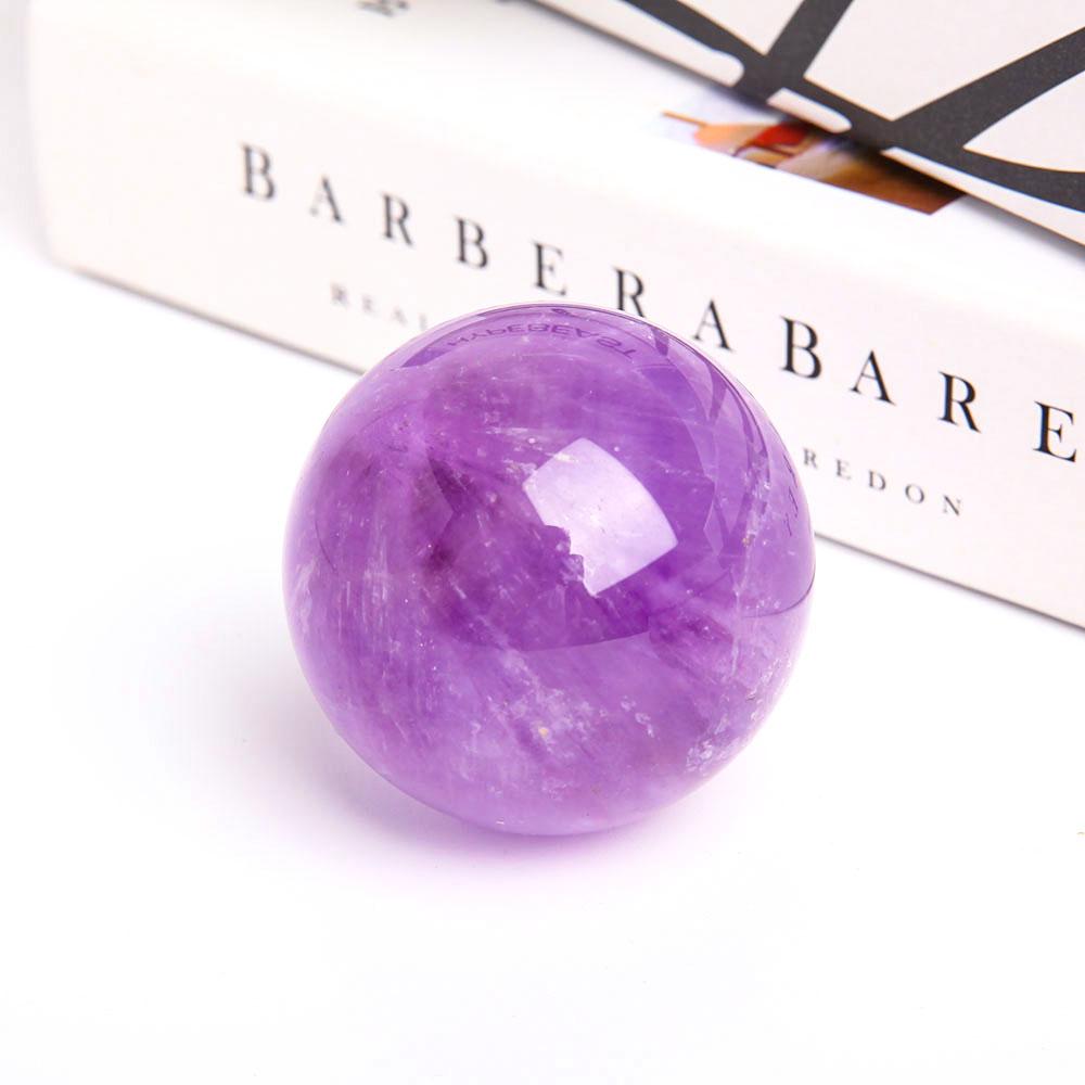2.25” Natural Amethyst Crystal Sphere Wholesale Crystals USA