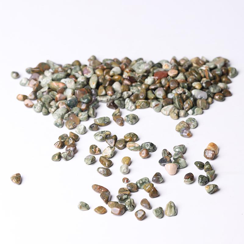 0.1kg Hot Sale 5-7mm Natural Rainforest Jasper Chips for Healing Wholesale Crystals USA